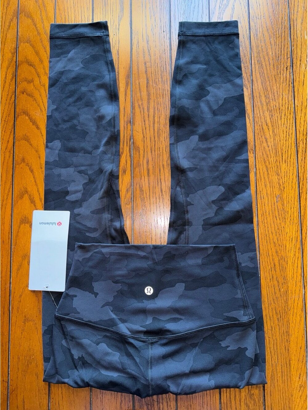 Lululemon Align High-Rise 25” Heritage Camo Deep Coal Black Size 4 NWT